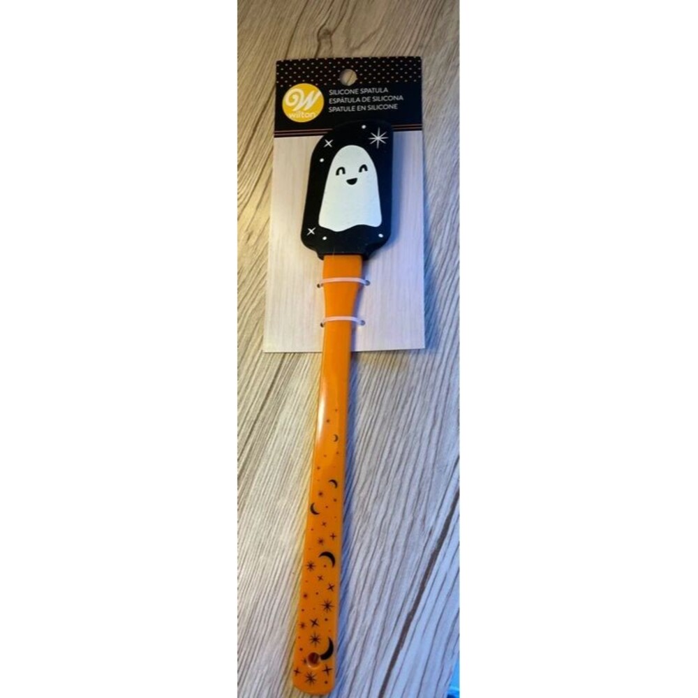 Wilton Halloween Ghost Black Orange Silicone spatula